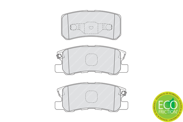 Brake Pad Set, disc brake - FDB1992 FERODO