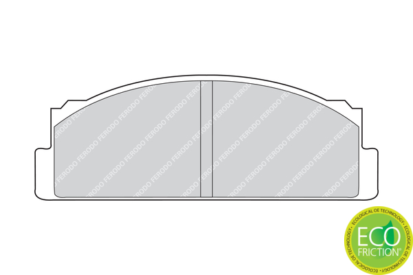 Brake Pad Set, disc brake - FDB29 FERODO