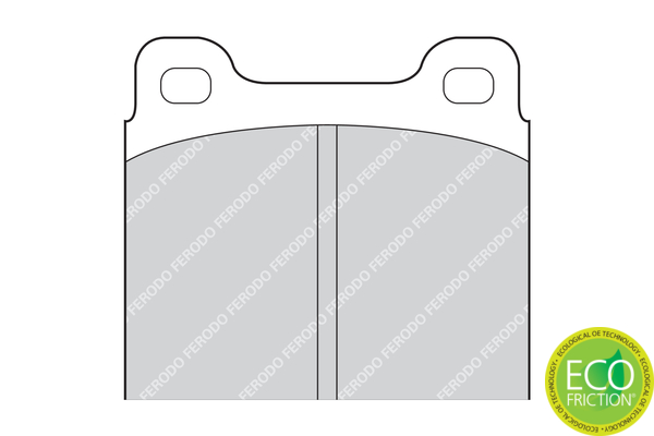 Brake Pad Set, disc brake - FDB2M FERODO