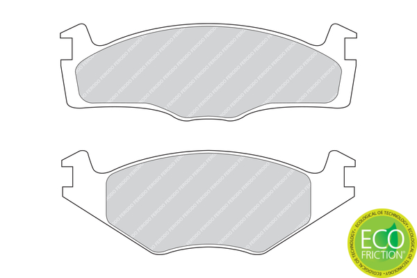 Brake Pad Set, disc brake - FDB392 FERODO
