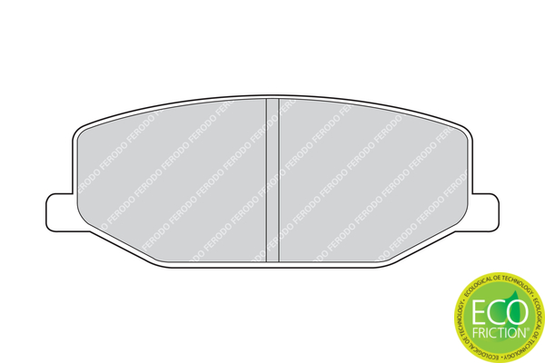Brake Pad Set, disc brake - FDB396 FERODO