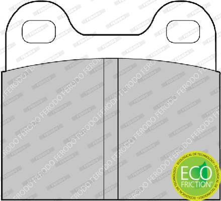 Brake Pad Set, disc brake - FDB3M FERODO