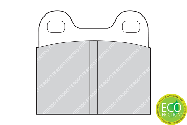 Brake Pad Set, disc brake - FDB3M FERODO