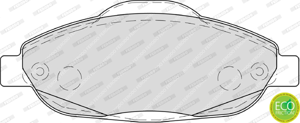 Brake Pad Set, disc brake - FDB4003 FERODO