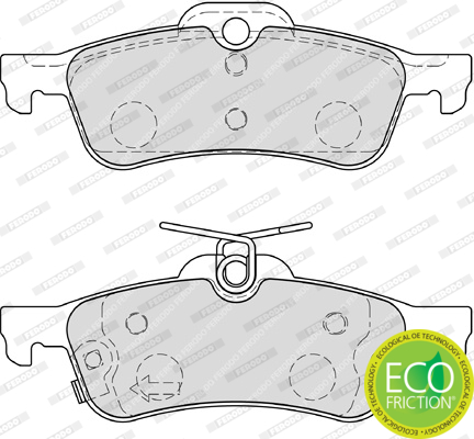 Brake Pad Set, disc brake - FDB4041 FERODO