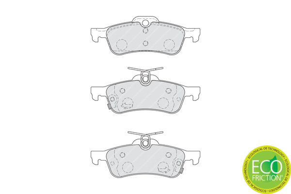 Brake Pad Set, disc brake - FDB4041 FERODO
