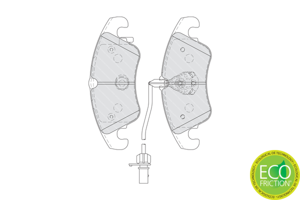Brake Pad Set, disc brake - FDB4044 FERODO