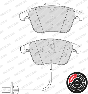 Brake Pad Set, disc brake - FDB4045 FERODO