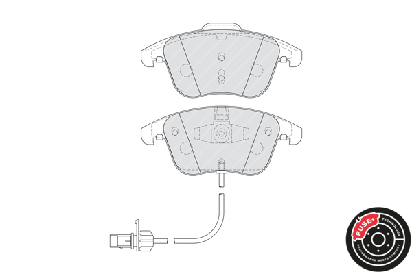 Brake Pad Set, disc brake - FDB4045 FERODO