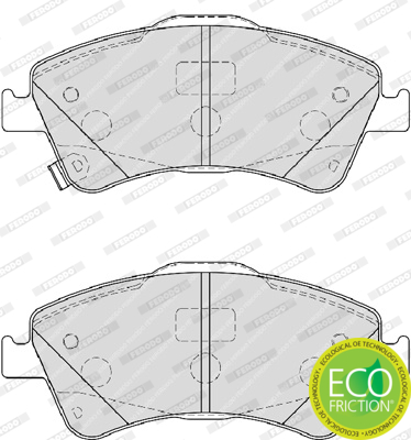 Brake Pad Set, disc brake - FDB4047 FERODO