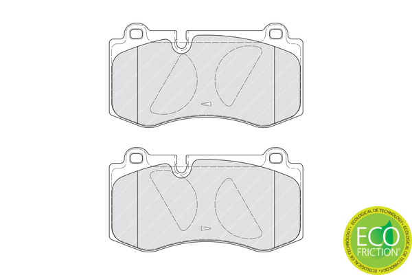 Brake Pad Set, disc brake - FDB4055 FERODO