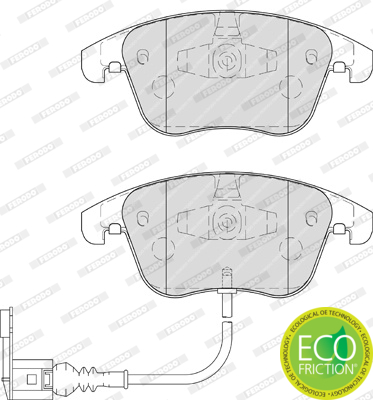 Brake Pad Set, disc brake - FDB4057 FERODO