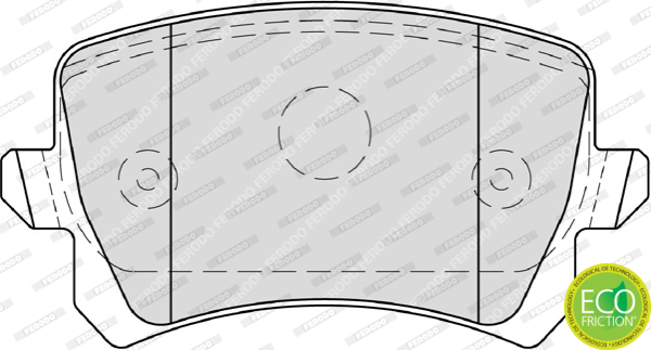Brake Pad Set, disc brake - FDB4058 FERODO