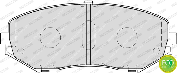 Brake Pad Set, disc brake - FDB4060 FERODO