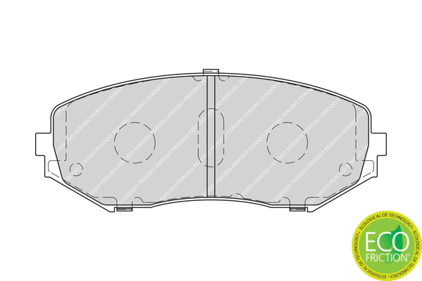 Brake Pad Set, disc brake - FDB4060 FERODO
