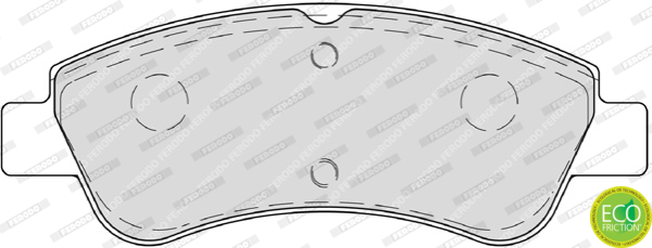 Brake Pad Set, disc brake - FDB4066 FERODO
