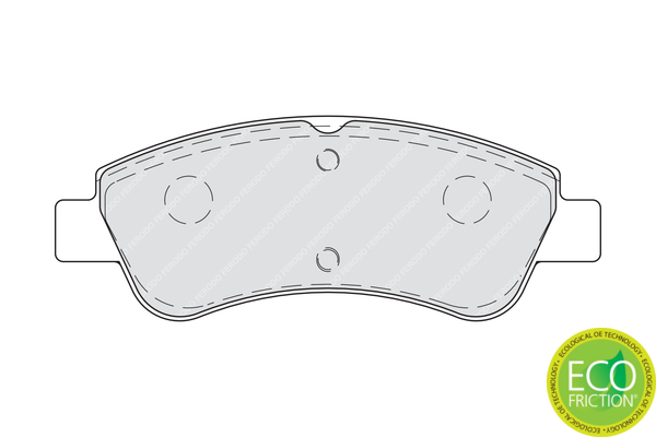 Brake Pad Set, disc brake - FDB4066 FERODO
