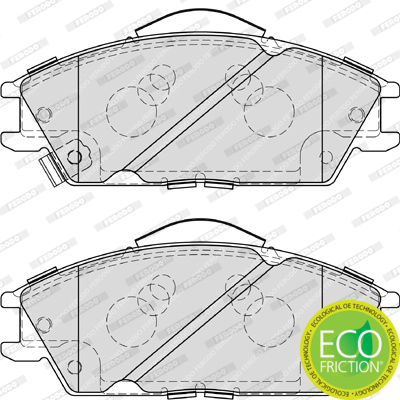 Brake Pad Set, disc brake - FDB4076 FERODO