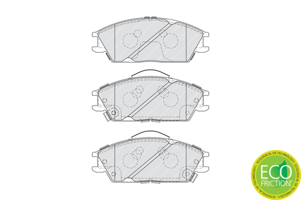 Brake Pad Set, disc brake - FDB4076 FERODO