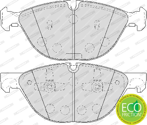 Brake Pad Set, disc brake - FDB4079 FERODO