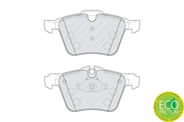 Brake Pad Set, disc brake - FDB4108 FERODO