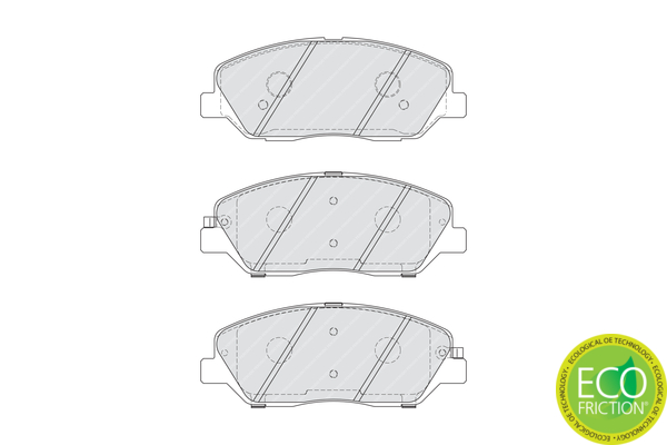 Brake Pad Set, disc brake - FDB4111 FERODO