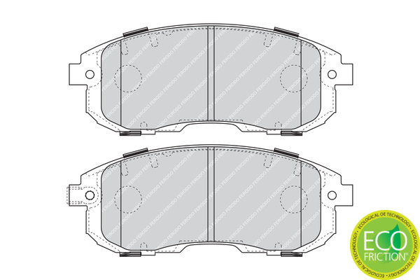 Brake Pad Set, disc brake - FDB4112 FERODO
