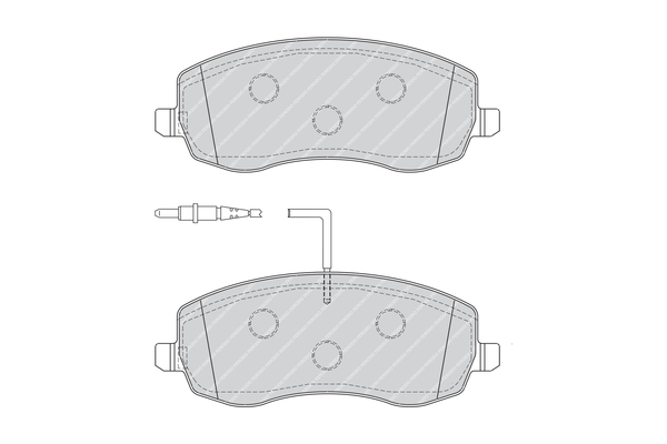 Brake Pad Set, disc brake - FDB4154 FERODO