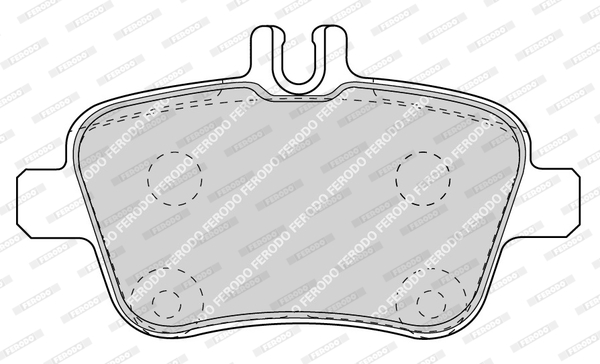 Brake Pad Set, disc brake - FDB4163 FERODO