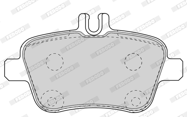 Brake Pad Set, disc brake - FDB4163 FERODO