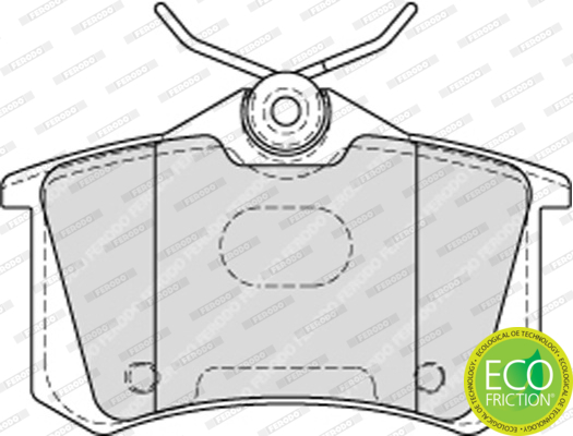 Brake Pad Set, disc brake - FDB4178 FERODO