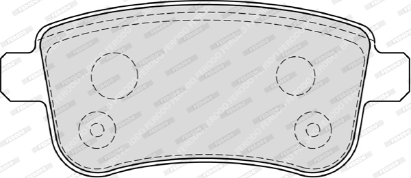 Brake Pad Set, disc brake - FDB4182 FERODO
