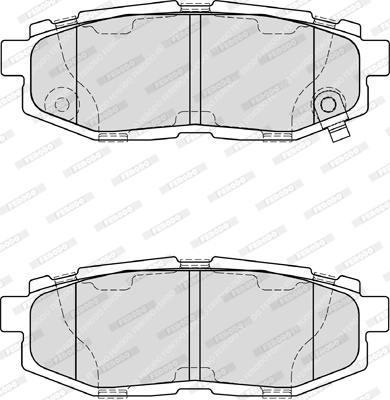 Brake Pad Set, disc brake - FDB4187 FERODO