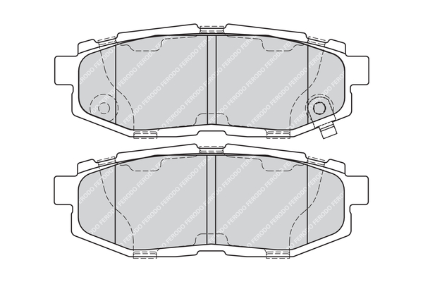 Brake Pad Set, disc brake - FDB4187 FERODO