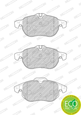 Brake Pad Set, disc brake - FDB4188 FERODO