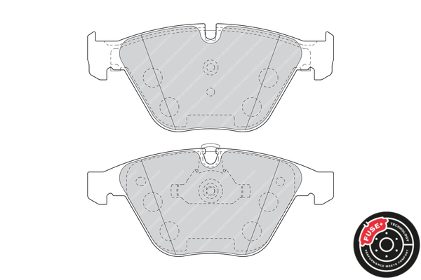 Brake Pad Set, disc brake - FDB4191 FERODO