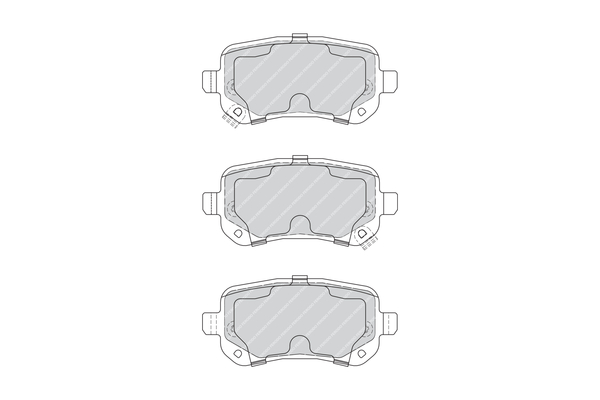 Brake Pad Set, disc brake - FDB4196 FERODO