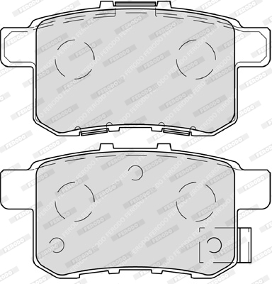 Brake Pad Set, disc brake - FDB4198 FERODO