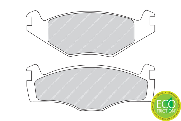 Brake Pad Set, disc brake - FDB419 FERODO