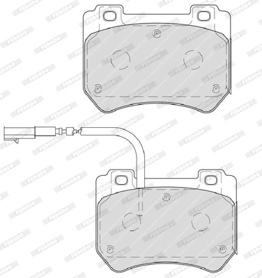 Brake Pad Set, disc brake - FDB4206 FERODO