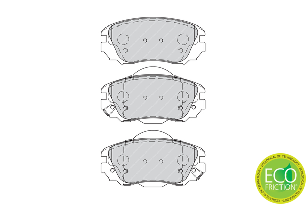 Brake Pad Set, disc brake - FDB4207 FERODO