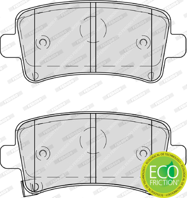 Brake Pad Set, disc brake - FDB4209 FERODO