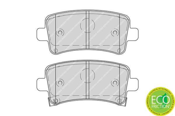 Brake Pad Set, disc brake - FDB4209 FERODO