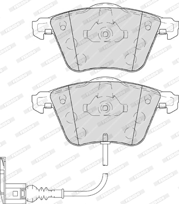 Brake Pad Set, disc brake - FDB4223 FERODO