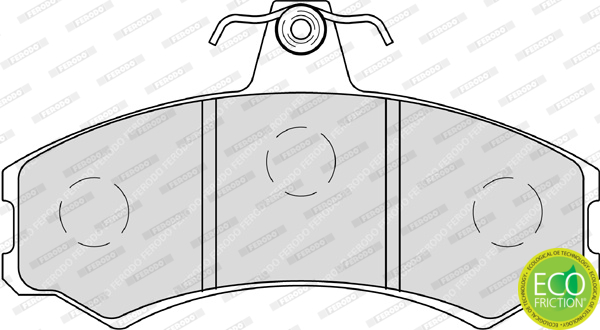 Brake Pad Set, disc brake - FDB4225 FERODO