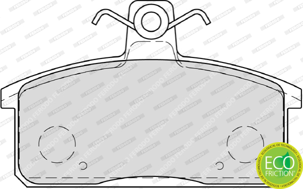Brake Pad Set, disc brake - FDB4226 FERODO