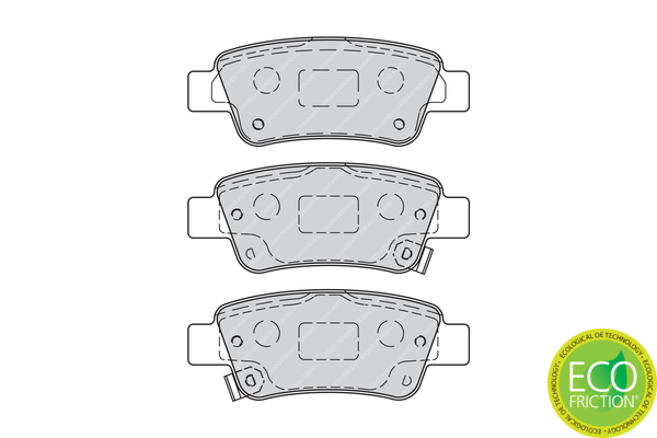 Brake Pad Set, disc brake - FDB4233 FERODO