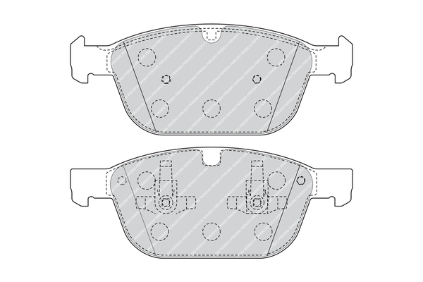 Brake Pad Set, disc brake - FDB4238 FERODO