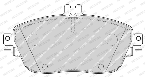 Brake Pad Set, disc brake - FDB4245 FERODO