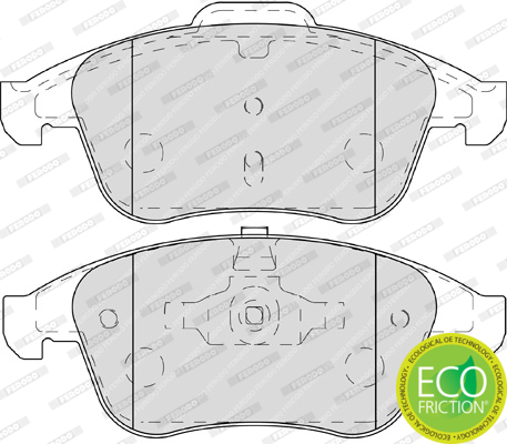 Brake Pad Set, disc brake - FDB4249 FERODO